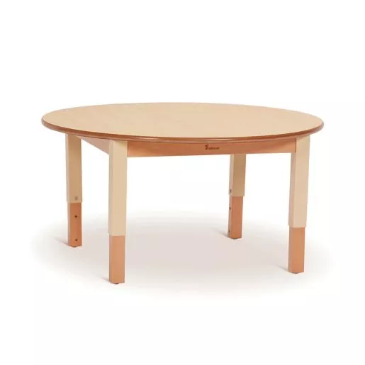 Millhouse™ Medium Adjustable Height Circular Table - Seats 4, Durable Beech Frame