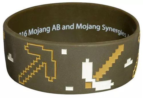 Minecraft Miner Rubber Bracelet