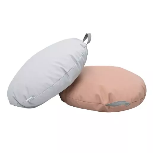 Mini Poufs with Handle- Set of 2