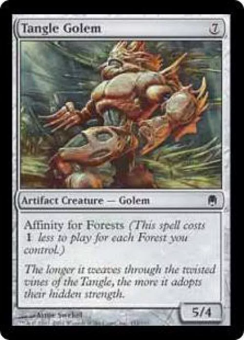 MtG Darksteel Common Foil Tangle Golem #151