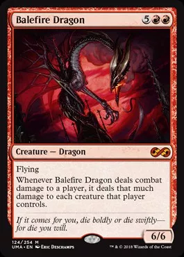 MtG Ultimate Masters Mythic Rare Balefire Dragon #124