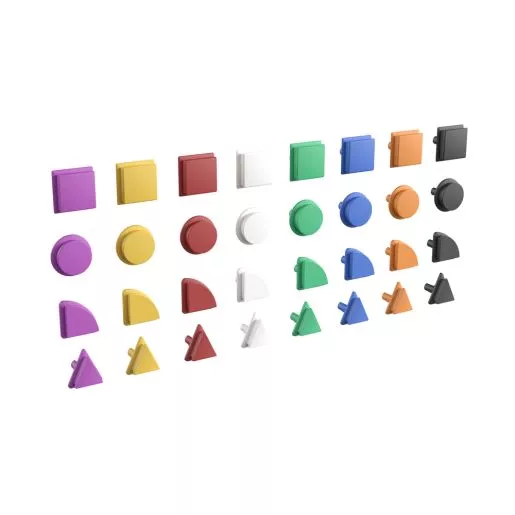 Multicolor STEAM Shapes Set: 256 pieces