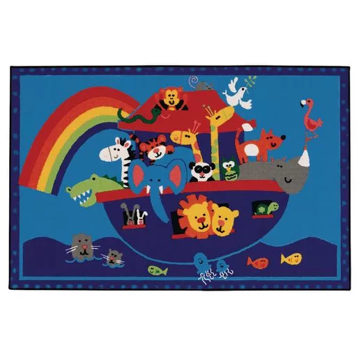 Noah's Animals Value Rug