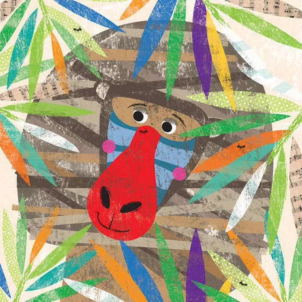 Oopsy Daisys Peeking Jungle Buddies Canvas Wall Art