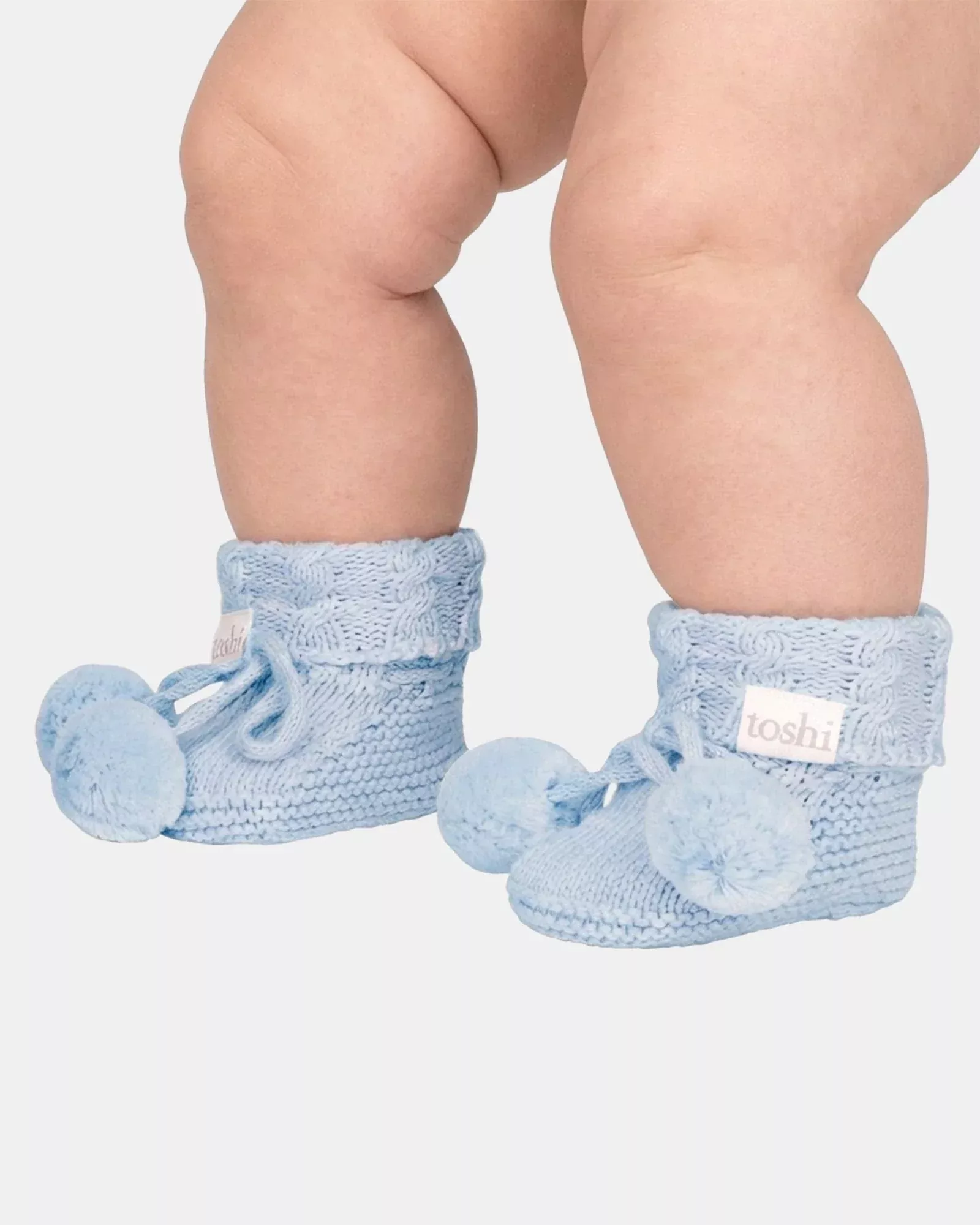 Organic Booties Yummy, Bluebell, 000