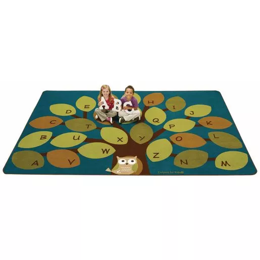 Owl-phabet Tree Rectangle Premium Carpet