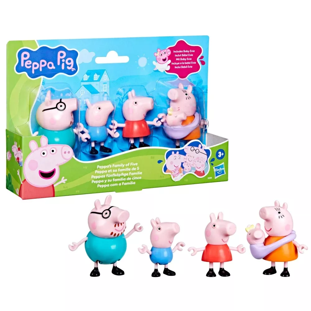 Peppa Pig Peppa's Family of Five Figure Set