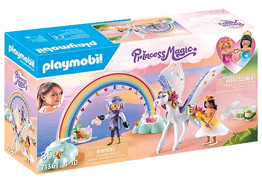 Playmobil - Princess Magic Pegasus with Rainbow in the Cloud 71361