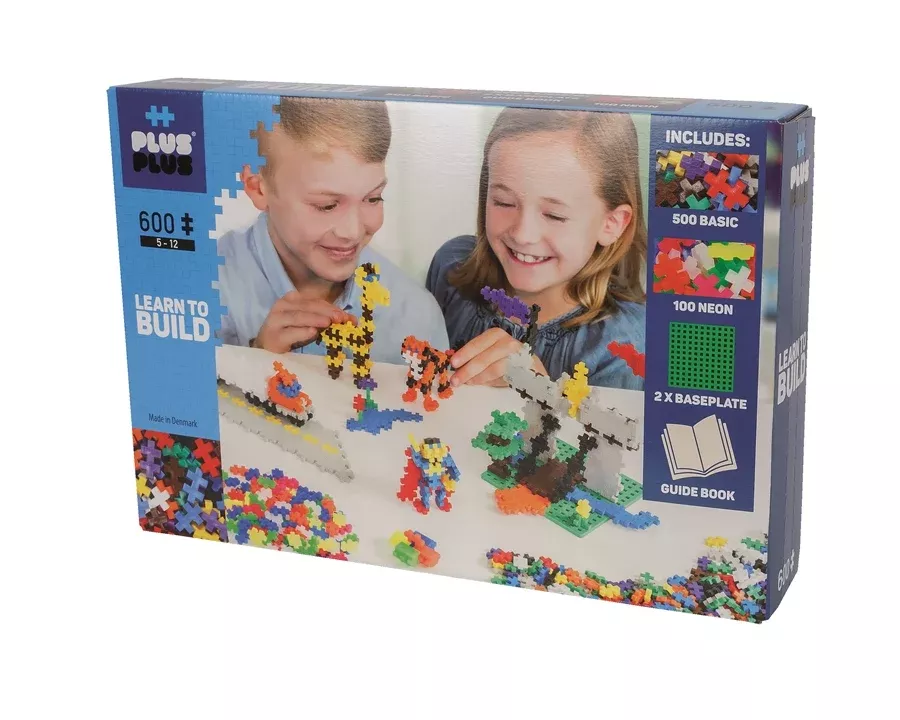 Plus Plus Puzzles - Basic - Learn to Build - 600 Pcs