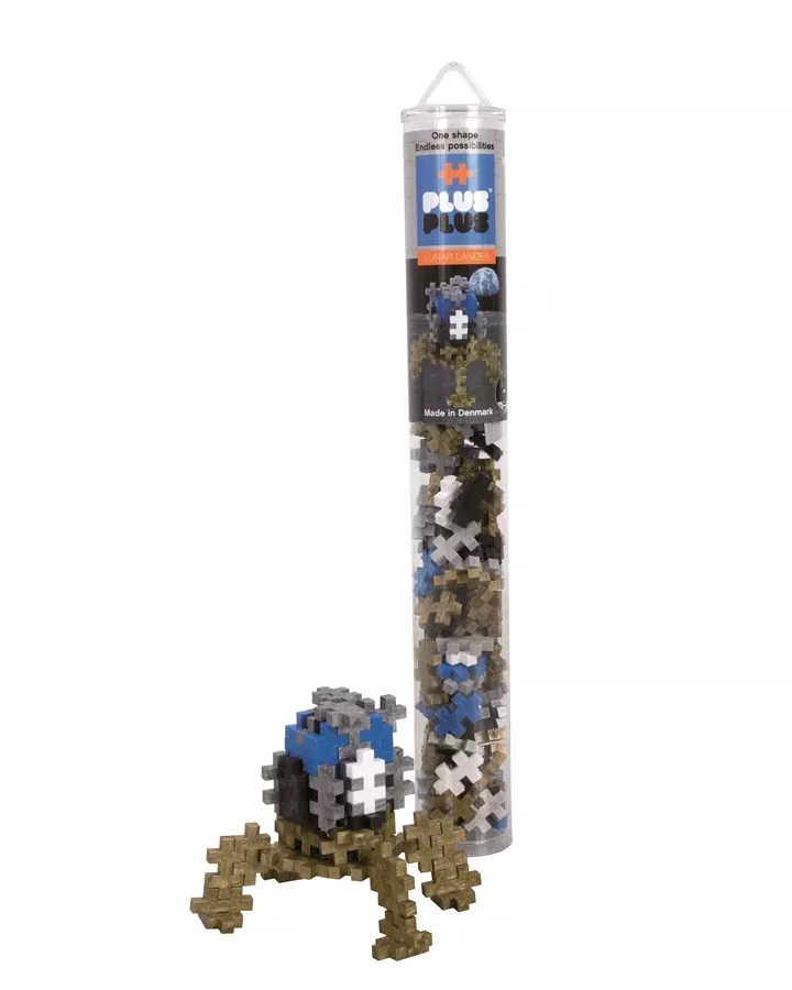 Plus Plus Puzzles - Lunar Lander - Mix Tube - 100 Pcs