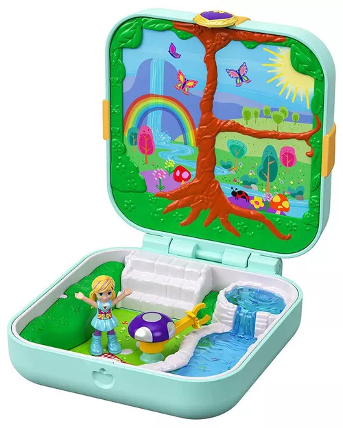 Polly Pocket Hidden Hideouts Flutterrific Forest Playset