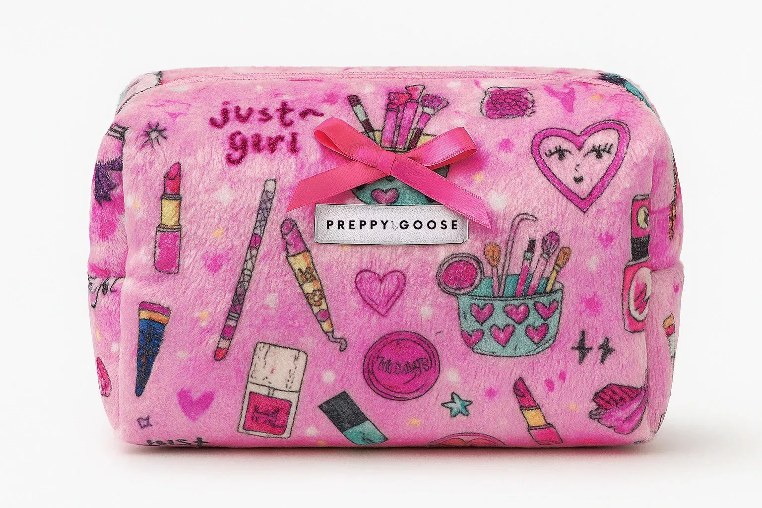 Preppy Goose Plush Pouch