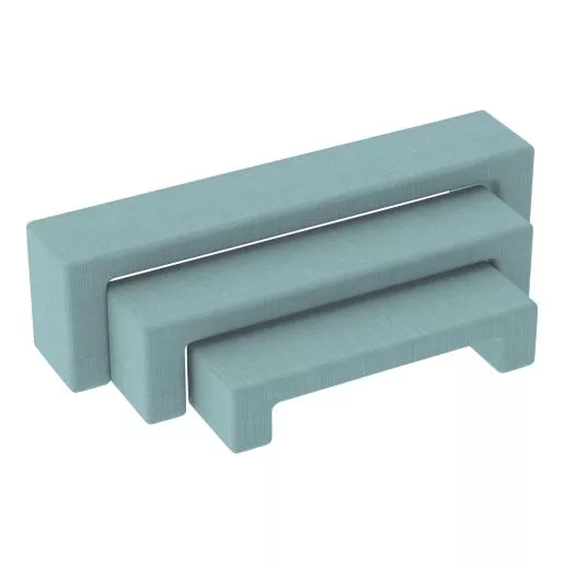 Pro Series Nesting Benches, 3-Piece Set - Sky Blue