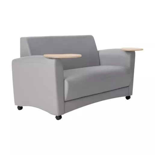 Pro Series Upholstered Common Area Sofa with Tablet - Gray