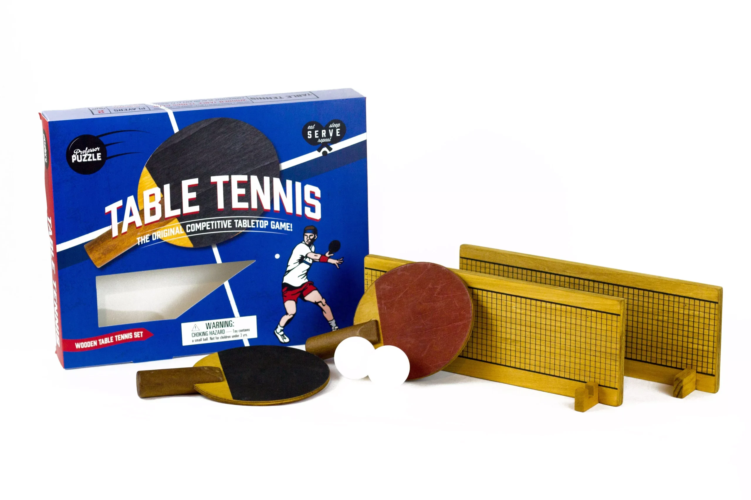 Professor Puzzle Games Academy Portable Table Tennis Set