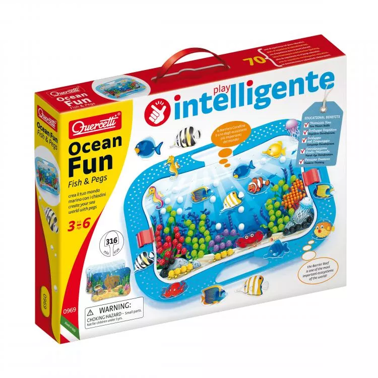 Quercetti - Ocean Fun Fish Pegs