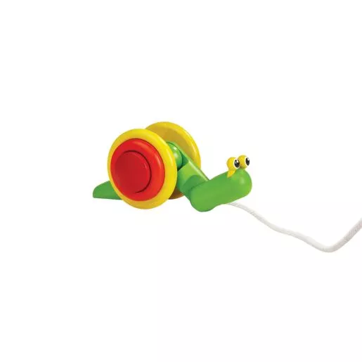Rainbow Snail Pull Toy