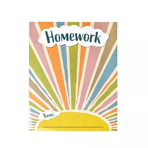 Really Good Stuff Boho Homework Folders - Set of 12