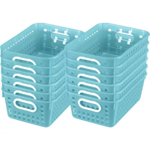 Really Good Stuff Book Baskets - Medium Rectangle - 12 baskets