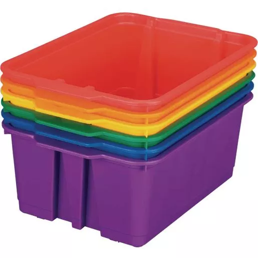 Really Good Stuff Group Colors For 6 - Classroom Stacking Bins