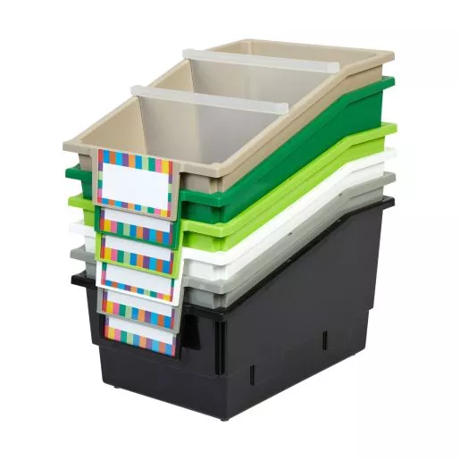 Really Good Stuff Modern Farmhouse Chapter Book Bins-6 Pack