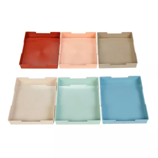 Really Good Stuff Plastic Trays - Boho Set of 6