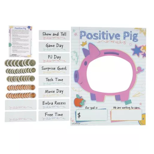 Really Good Stuff Positive Pig Magnetic Classroom Reward System