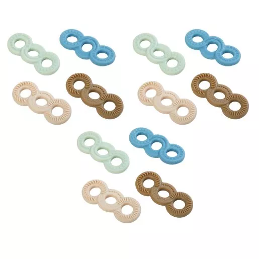 Really Good Stuff Sensory Fidget Tactile Triple Infinity Loop - Set of 12
