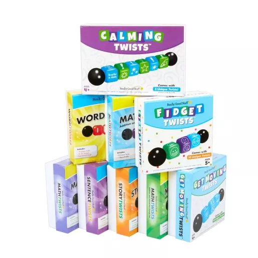 Really Good Stuff Twists Complete Classroom Set: Reading, Math, & SEL - Set of 9