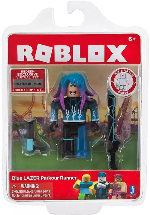 Roblox Blue LAZER Parkour Runner Action Figure