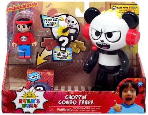 Ryan's World Choppin' Combo Panda Figure Set