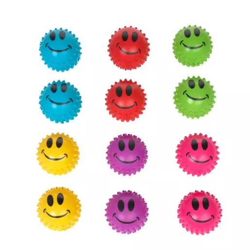 Sensory Smile Face Knobby Balls - 12 balls