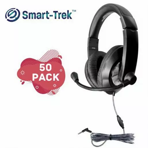 Smart-Trek™ Deluxe Stereo Headsets - 50 Pack