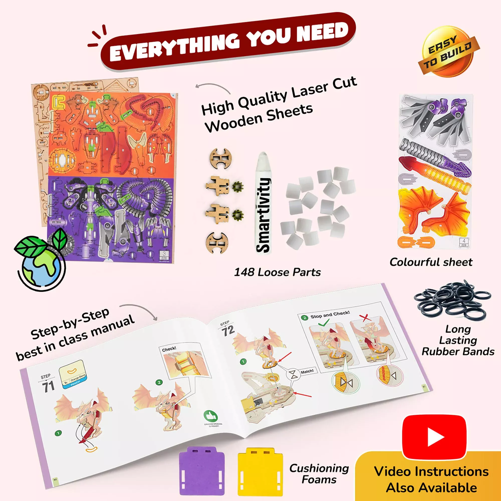 Smartivity Steam Warriors Clash Of Dragons DIY Battle Game
