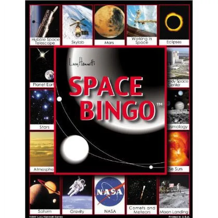 Space Bingo STEM Game - Explore Planets, Stars & Galaxies