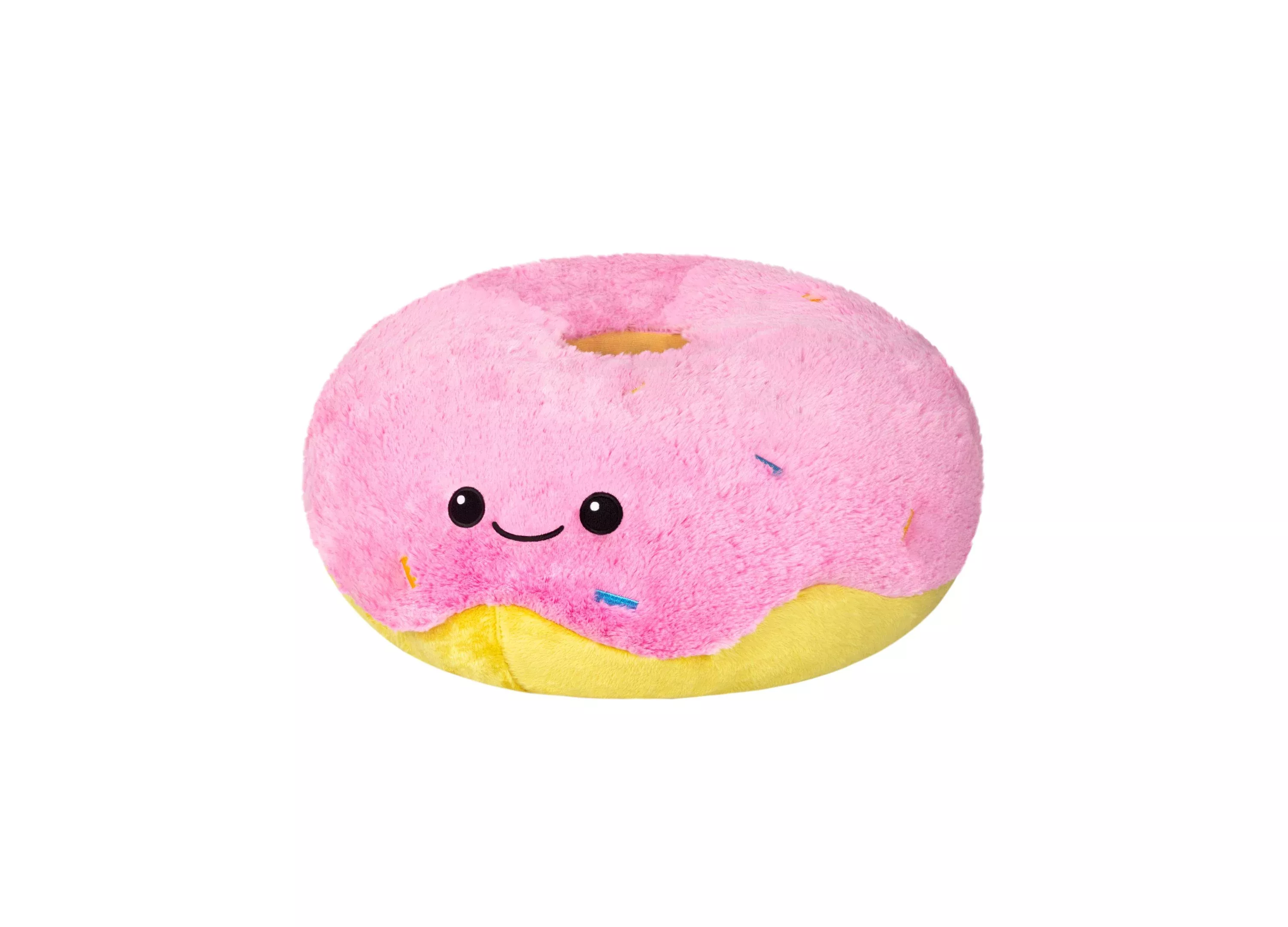 Squishable 16 Inch Plush Pink Donut - Cuddly Polyester Toy
