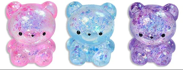 Squishy Glitter Magic Gummy Bear