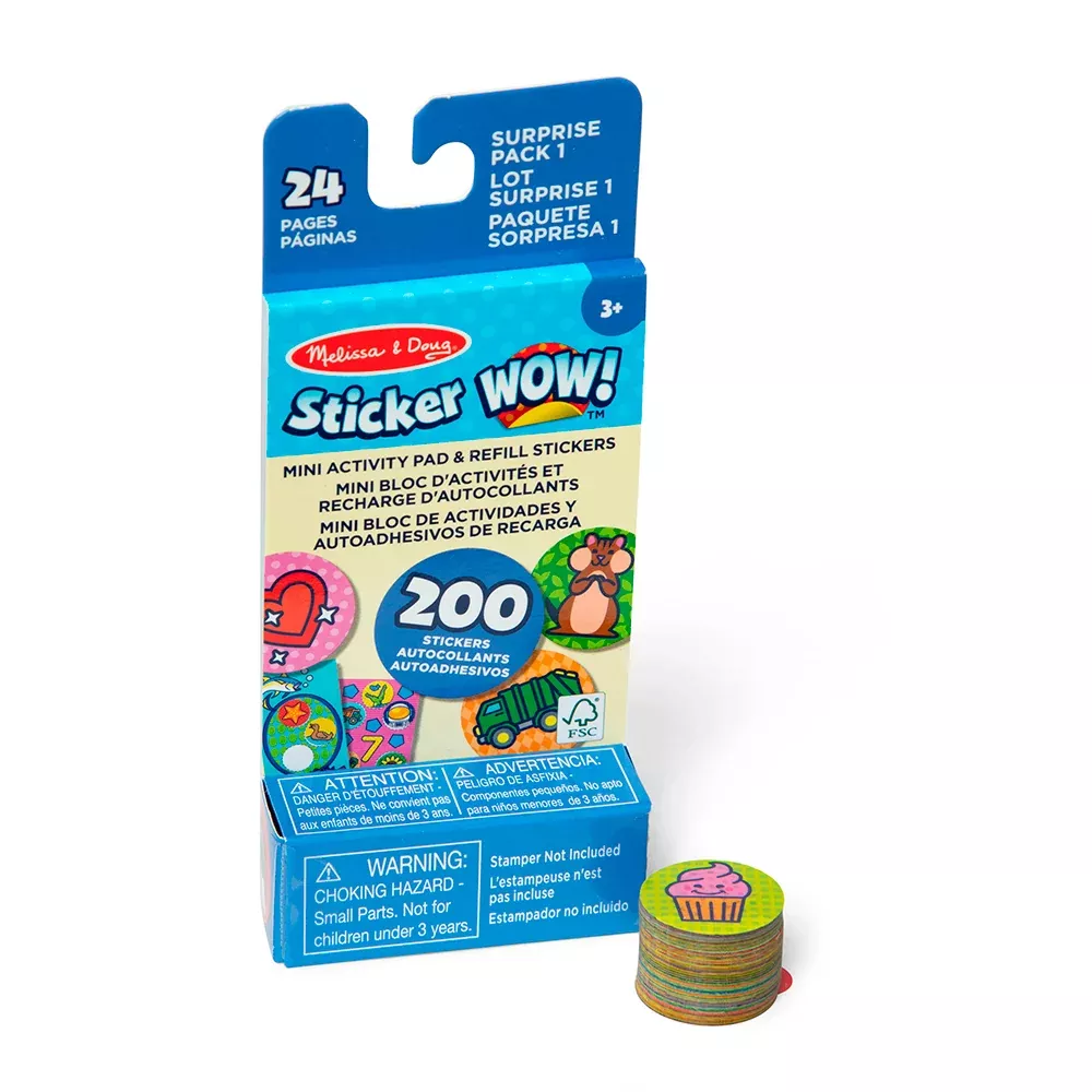 Sticker WOW! - Mini Activity Pad and Refill Stickers - Surprise Pack