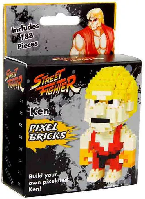 Street Fighter Ken 3-Inch Brick Construction Set