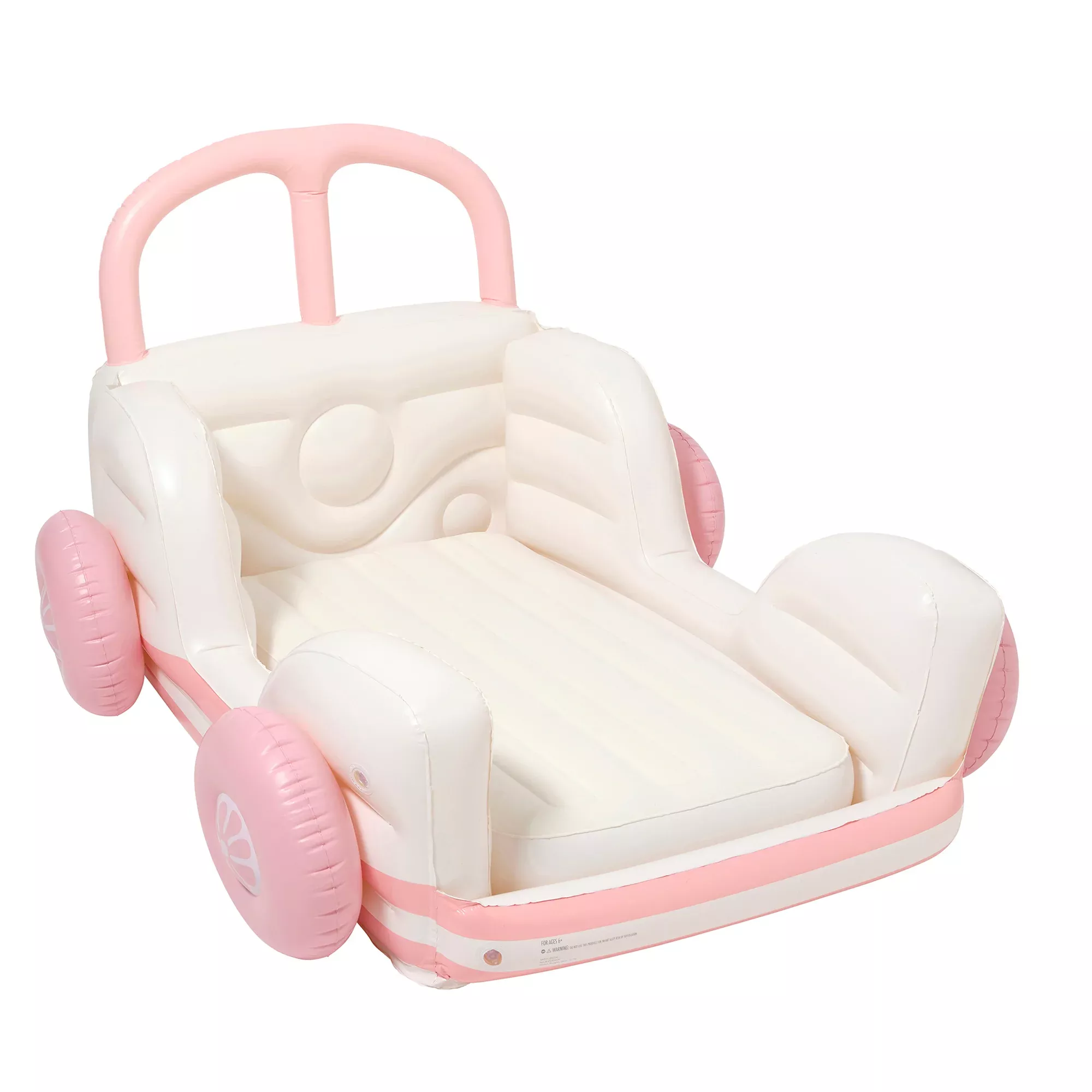 Sunnylife Kids Candy Pink Summer Van Inflatable Sleepover Bed