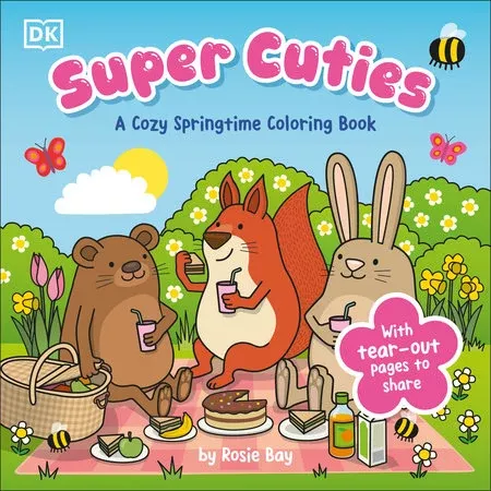 Super Cuties: A Cozy Springtime Coloring Book