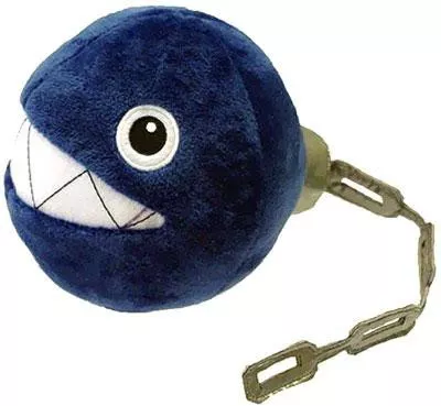 Super Mario Bros Chain Chomp 5-Inch Plush