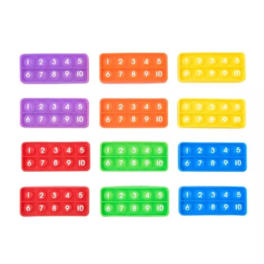 Think. Model. Learn.™ Ten Frame Pop Fidget - Set of 12