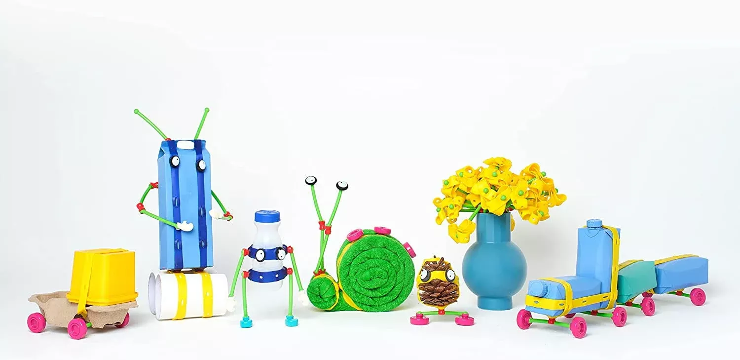Toyi Creative Play Master Set - 128pcs Building and Crafting Kit