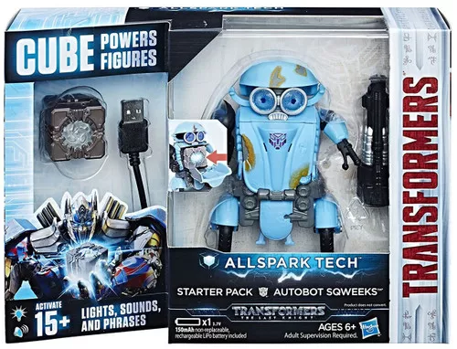 Transformers The Last Knight All Spark Tech Autobot Sqweeks Starter Pack