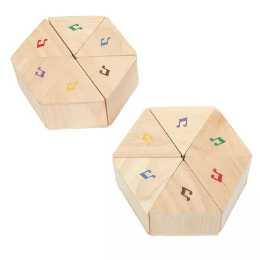 Triangle Block Sound Toy, 12pcs.