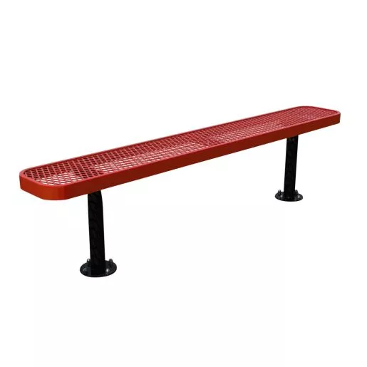 Ultraleisure 6' Portable Bench without Back (Red)