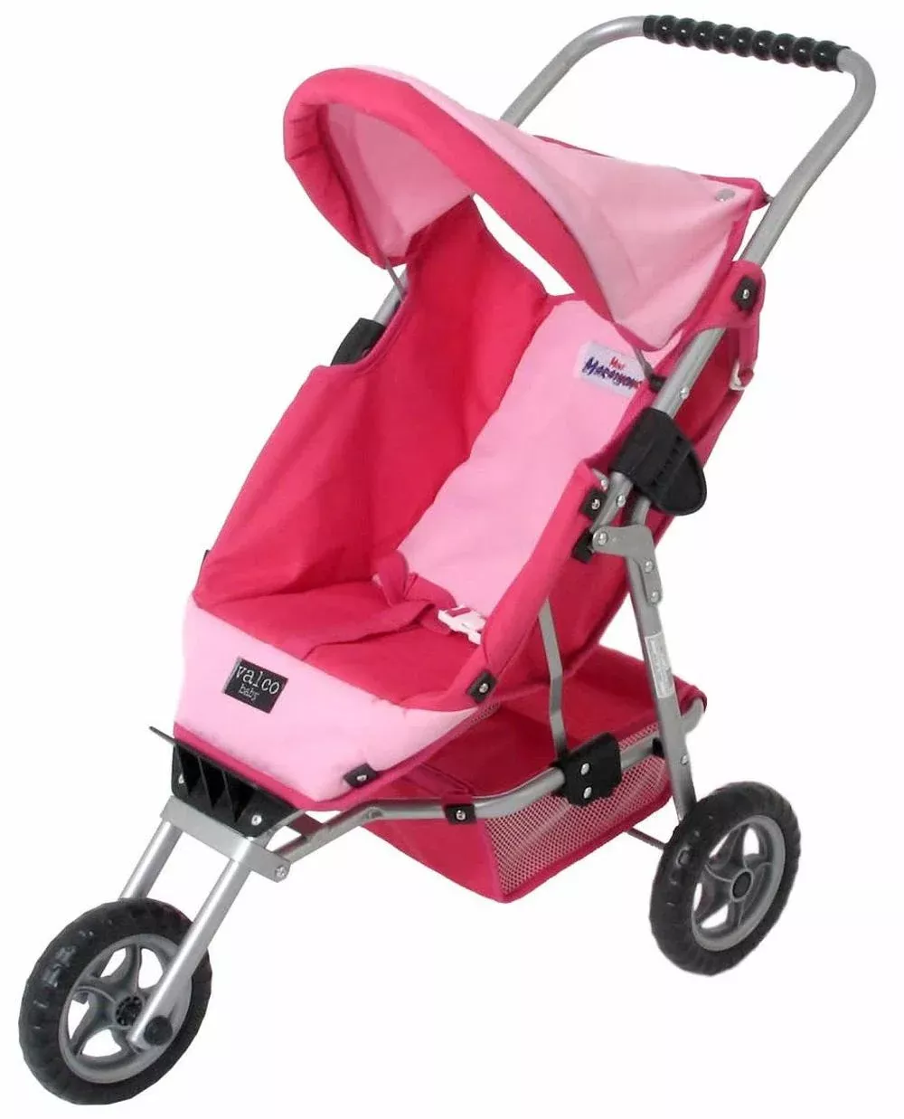 Valco - Mini Marathon Dolls Pram - Hot Pink & Pink