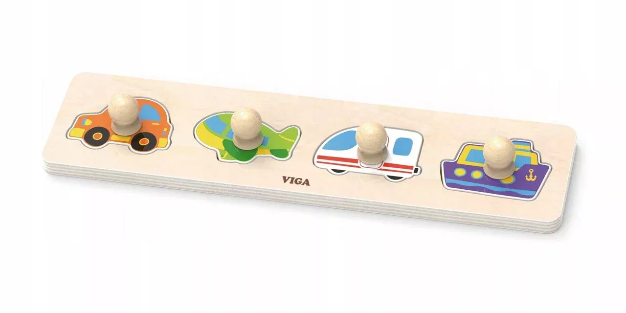 VIGA - Knob Puzzle Fruits - 4pc