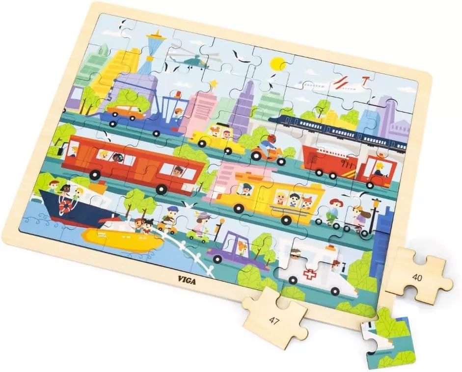 VIGA - Puzzle - City Transport 48pc